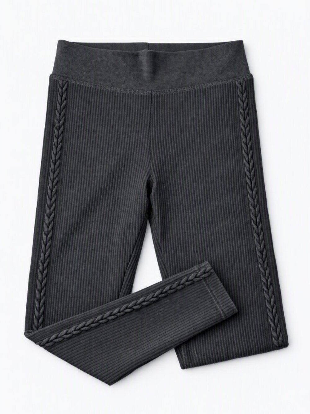 OFFLINE by aerie Black Ribbed High-Waist Leggings NWT Medium